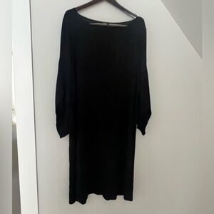 Eileen Fisher Black Long Sleeve Dress
